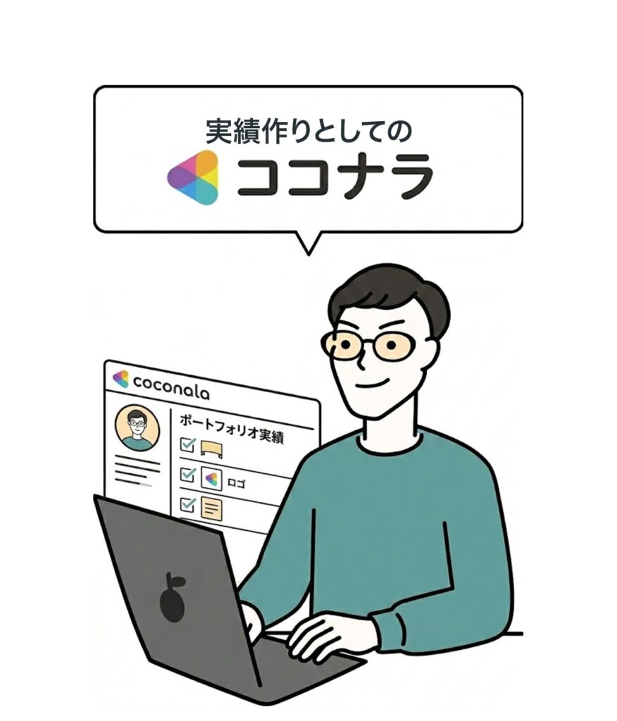 実績作りのココナラ