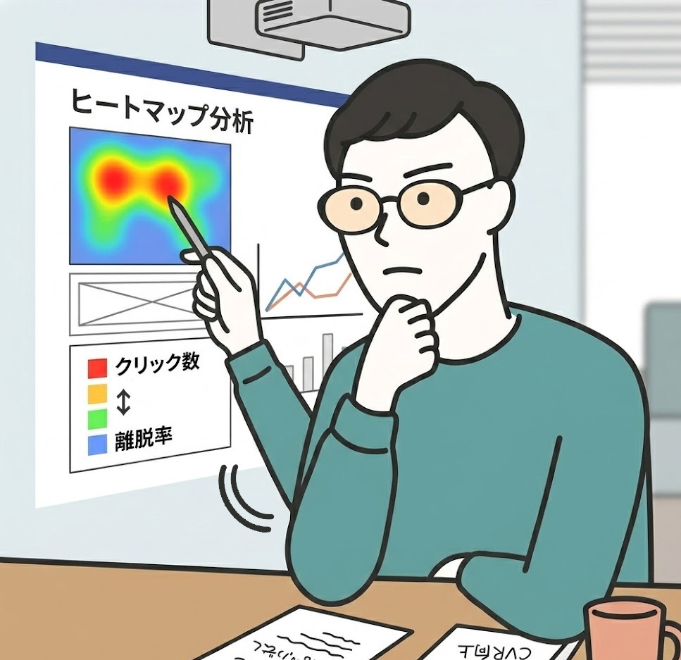 ヒートマップ分析をする藤井