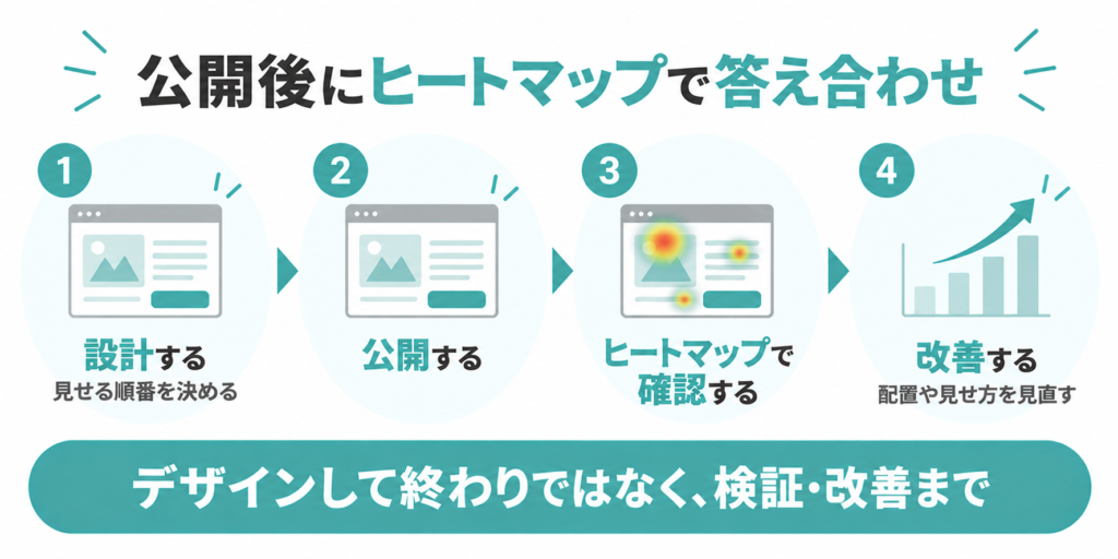 Webサイトの視線誘導をヒートマップで確認して改善する流れ